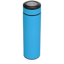Термос Confident с покрытием soft-touch 420мл, голубой
