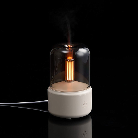 Увлажнитель-ароматизатор с подсветкой mistFlicker, молочно-белый - рис 2.