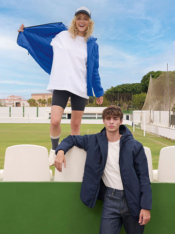 Куртка софтшелл с капюшоном мужская Falcon Men, ярко-синяя (royal) - рис 7.