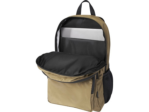 Рюкзак для ноутбука Trend Plus 15GRS из переработанного материала объемом 20 литров, зеленый лесной - рис 4.