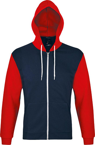 Толстовка на молнии Silver 280 темно-синяя с красным - рис 2.