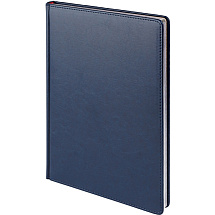 Ежедневник недатированный А4 Sidney Nebraska, синий (серебряный обрез)