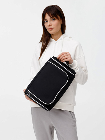 Сумка для обуви Equipex, черная с белым - рис 10.