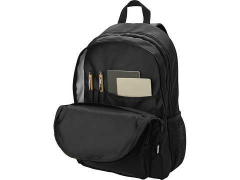 Рюкзак для ноутбука Trend Plus 15GRS из переработанного материала объемом 20 литров, сплошной черный - рис 6.