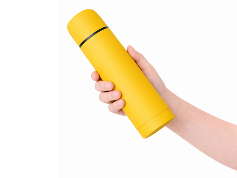 Термос Ямал Soft Touch, 500мл, желтый - рис 6.