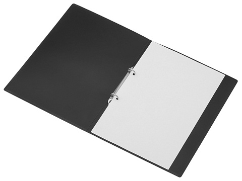 Папка пластиковая с 2 кольцами, черный - рис 6.