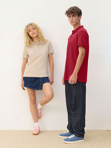 Рубашка поло унисекс Pacific, темный хаки - рис 5.