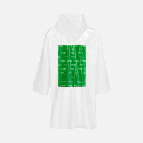 Дождевик-плащ CloudTime с печатью в один цвет на заказ - рис 4.