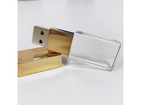 USB-флешка на 16 ГБ, золото - рис 2.