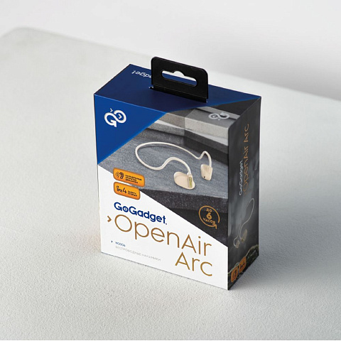 Беспроводные наушники OpenAir Arc, бежевые - рис 6.