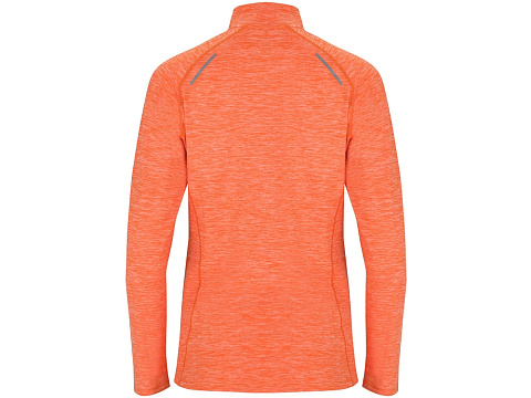 Толстовка с воротом на молнии женская Melbourne, меланжевый оранжевый - рис 2.