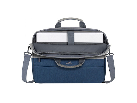 RIVACASE 7532 grey/dark blue сумка для ноутбука 15.6'' - рис 9.