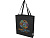Madras эко- сумка с ластовицей из переработанного хлопка, сертифицированного согласно GRS, плотностью 140 г/м² - сплошной черный - миниатюра - рис 6.