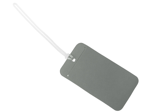 Багажная бирка Favor на силиконовой петле, серый - рис 2.