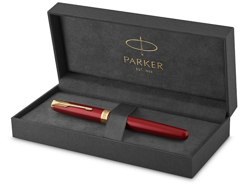 Перьевая ручка Parker Sonnet Red GT Intense, перо: F, цвет чернил: black, в подарочной упаковке - рис 2.