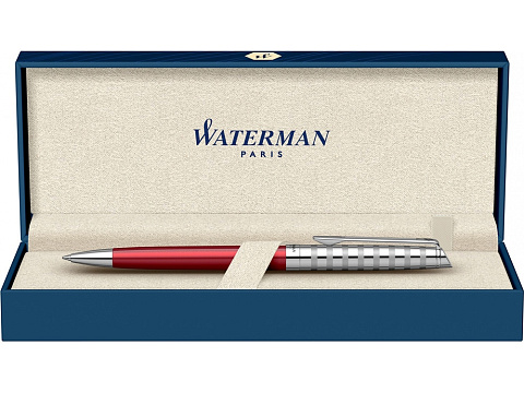 Шариковая ручка Waterman Hemisphere French riviera Deluxe RED CLUB в подарочной коробке - рис 2.