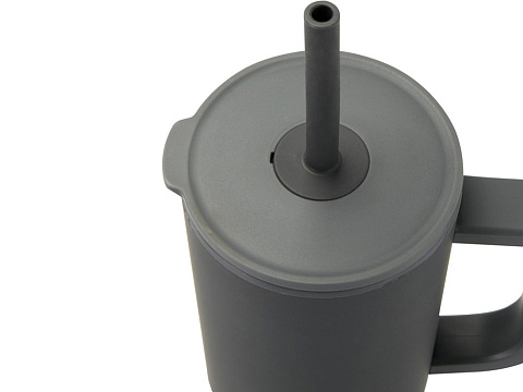 Brady термостакан с силиконовой трубочкой, 900 мл, сертифицированный согласно RCS- Серый - рис 4.