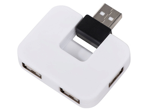 USB Hub Gaia на 4 порта, белый - рис 2.