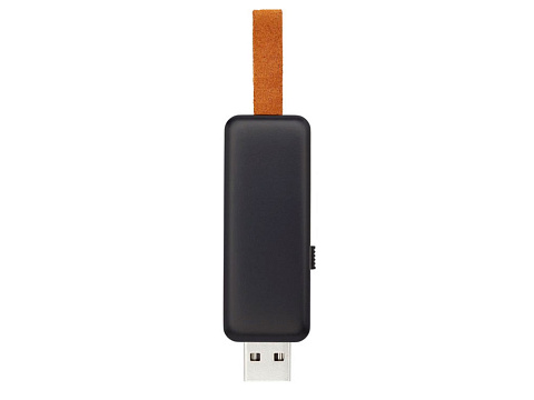 USB-флеш-накопитель Gleam объемом 8 ГБ с подсветкой, черный - рис 2.