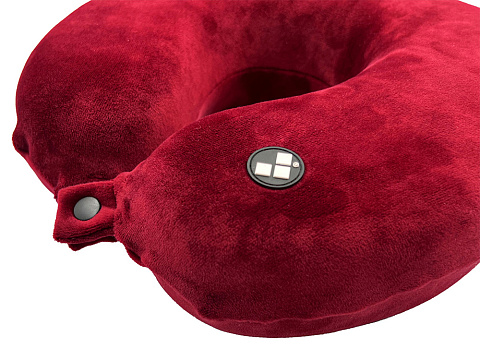 Подушка для путешествий с эффектом памяти Мемо Drowsy Marsala - рис 6.