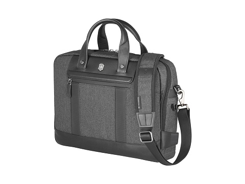 Портфель VICTORINOX Architecture Urban2 15" Briefcase 15'', серый, полиэстер/кожа, 42x13x31 см, 16 л