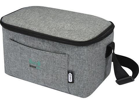 Tundra сумка-холодильник на 6 банок из переработанного РЕТ-пластика - Серый яркий - рис 5.