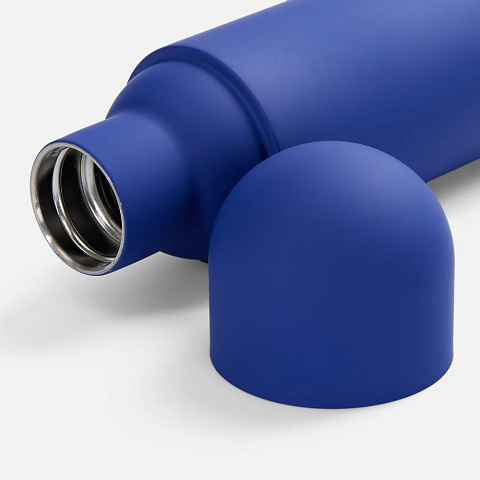 Термос Tubula Soft Touch, синий - рис 3.