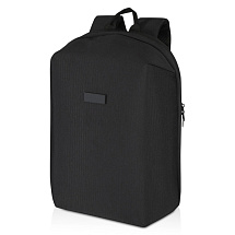 Рюкзак Luma для ноутбука с диагональю экрана 15 дюймов с защитой от кражи объемом 10 л из материала, переработанного по стандарту GRS - сплошной черный