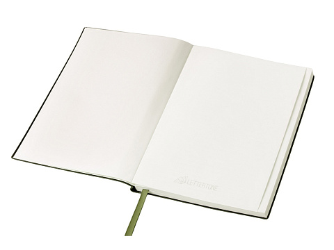 Блокнот А5 Bradbury, гибкая обложка, 80 листов 80 гр/м2 FSC бумага, оливковый - рис 4.