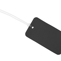 Багажная бирка Favor на силиконовой петле, черный