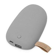 Внешний аккумулятор в форме камня Stone, 5200 mAh, серый