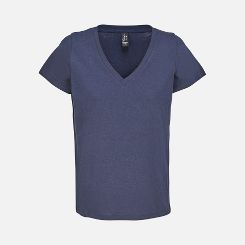 Футболка женская Regent Women с V-образным вырезом, кобальт (темно-синяя) - рис 2.