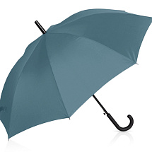 Зонт-трость Reviver с куполом из переработанного пластика, антрацит