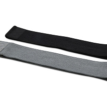 Набор из 2-х лент-эспандеров Grip - сплошной черный / Серый