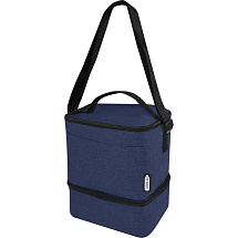 Tundra, сумка-холодильник из переработанного PET-пластика, для обеда, на 9 банок - Heather navy
