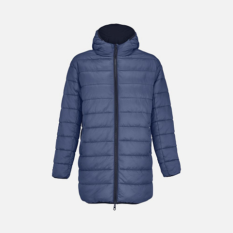 Куртка-парка унисекс Reverse, темно-синяя - рис 5.