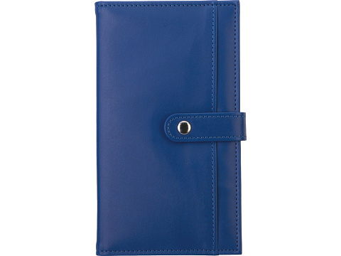 Блокнот-кошелек с сменным блоком А6 Wall Street, 64 листа, синий - рис 6.