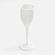 Бокал для шампанского Empresa, белый - миниатюра