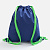Рюкзак B3, синий с зелеными лямками - миниатюра - рис 3.