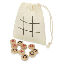 Деревянная игра в крестики-нолики в мешочке Whorl - Натуральный