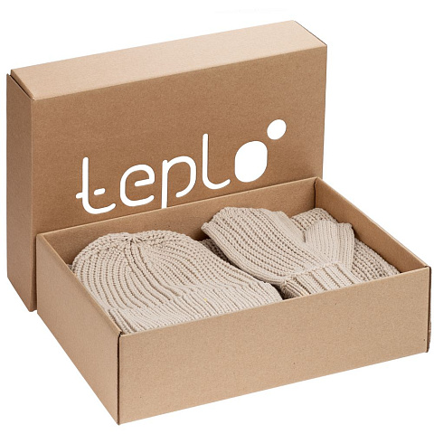 Набор Nordkyn Full Set с шарфом, бежевый - рис 2.