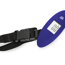 Багажные весы с покрытием soft touch Gravity, синий