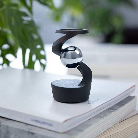 Настольный антистресс Mindflow, черный с серебристым - рис 7.