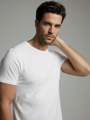 Футболка Premium 210, белая - рис 2.