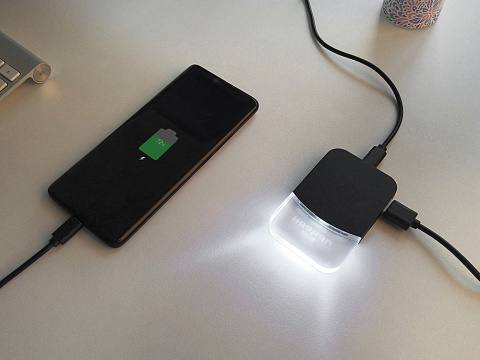 USB хаб Mini iLO Hub, черный - рис 6.