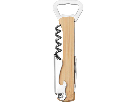 Сумка-холодильник Fabrizio со штопором, серый/черный - рис 15.