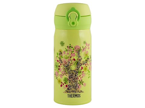 Термос из нерж. стали тм THERMOS JNL-350-SWFLOWER, голубой