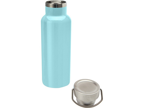 Бутылка для воды Thor из нержавеющей стали, сертифицированной по стандарту RCS, бирюзовый - рис 4.