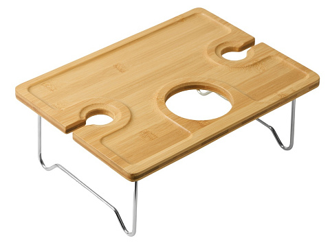 Набор для пикника Fabar сумка-холодильник и бамбуковый столик на ножках - рис 3.