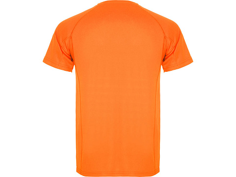 Спортивная футболка Montecarlo мужская, неоновый оранжевый - рис 2.